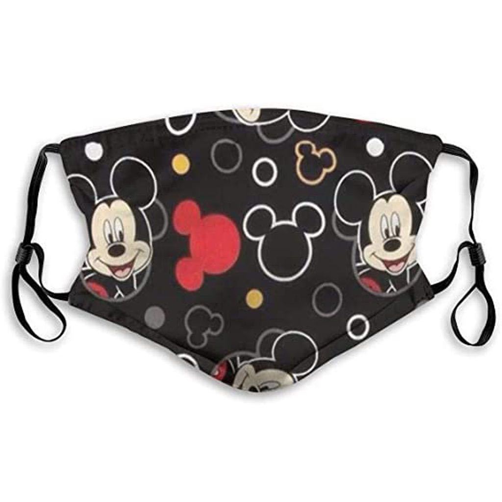 3PCS Fashion Mickly Mouse Printed Mask Cloth Reusebale Masks